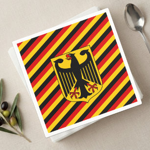 German flag Napkins, Coat of Arms, Deutschland Napkins