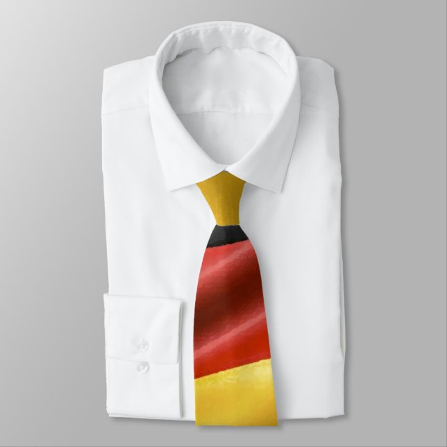 German Flag Neck Tie (Tied)