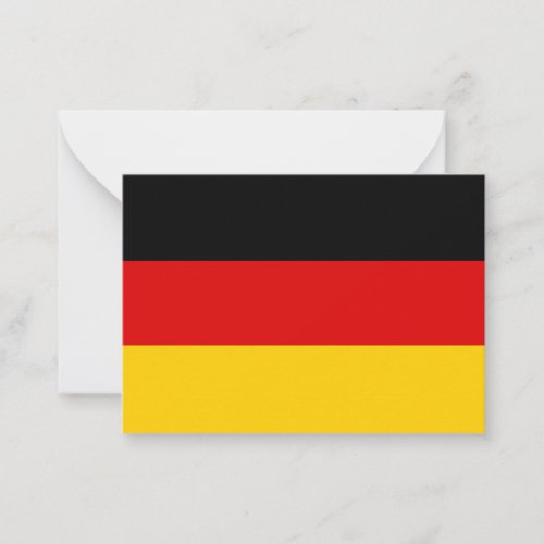 German flag note card