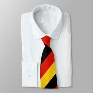 German flag of Germany custom Tie