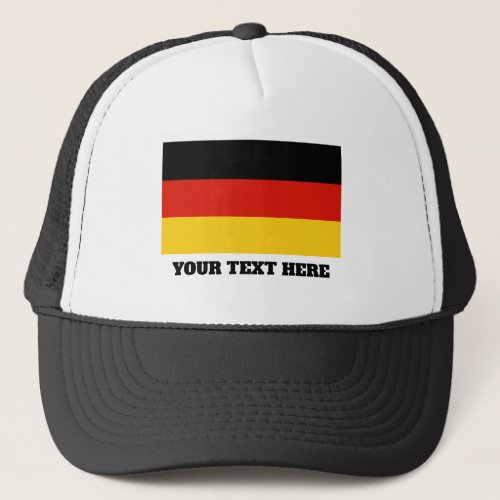 German flag of Germany custom trucker hat