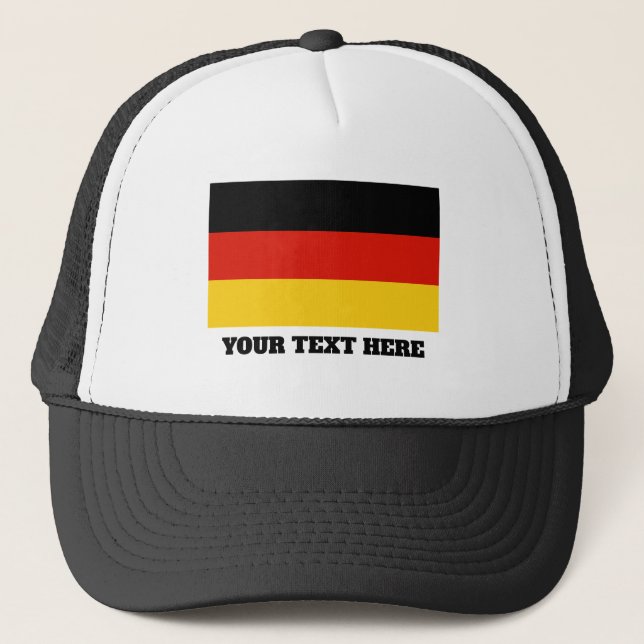 German flag of Germany custom trucker hat (Front)
