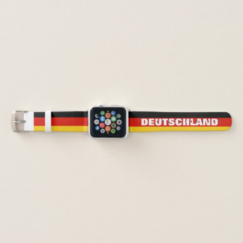 German flag of Germany personalized 1 2 3 Apple Watch Band