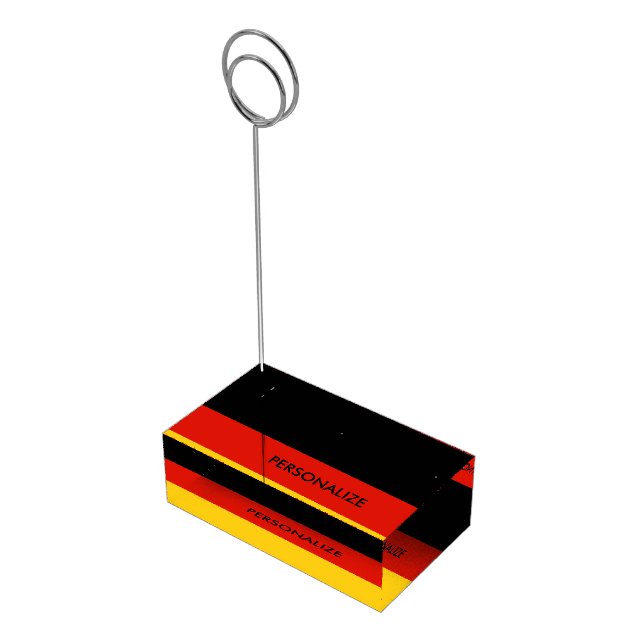 German flag of Germany table place card holders (Corner)