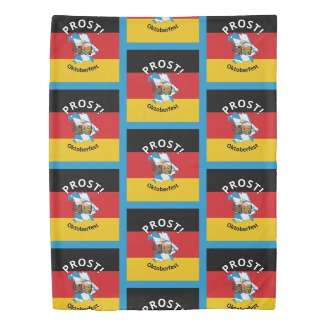 German Flag OKTOBERFEST Duvet Cover (Front)