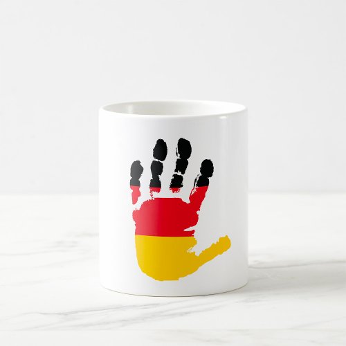 German Flag On A Hand Mug
