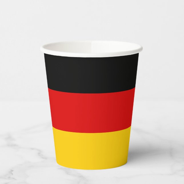 German Flag Paper Cups (Left)