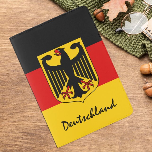 German flag Passport, Coat of Arms, Deutschland Passport Holder (Germany Flag Passport Cover / Eagle emblem)