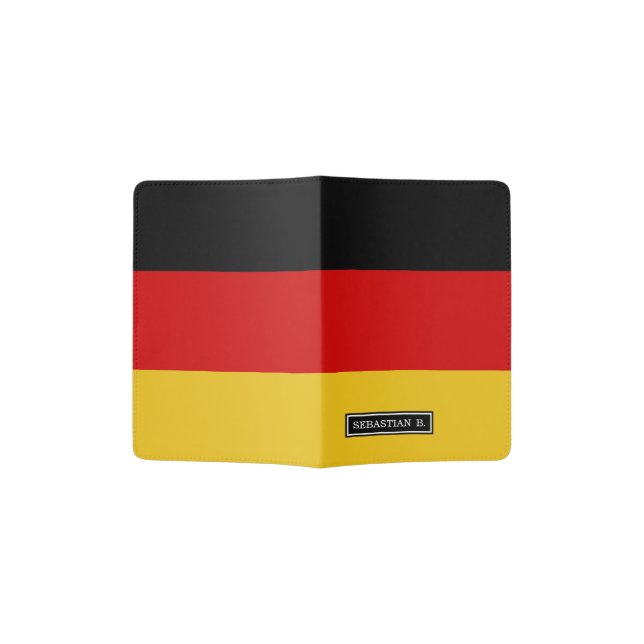 German Flag Passport Holder (Opened)