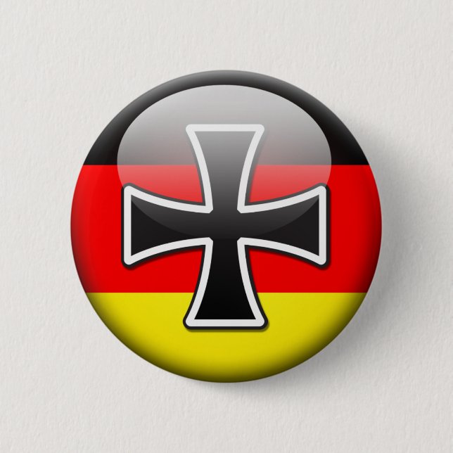 German Flag Pinback Button (Front)