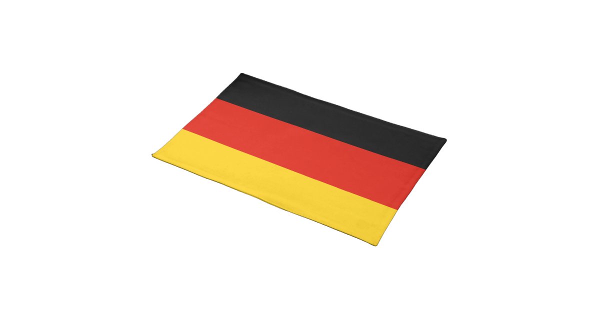 German flag placemat | Germany colors | Zazzle