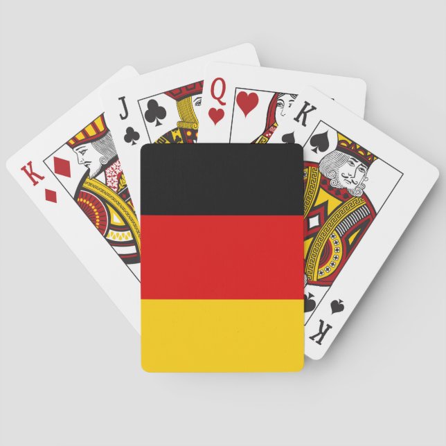 German flag poker cards (Back)