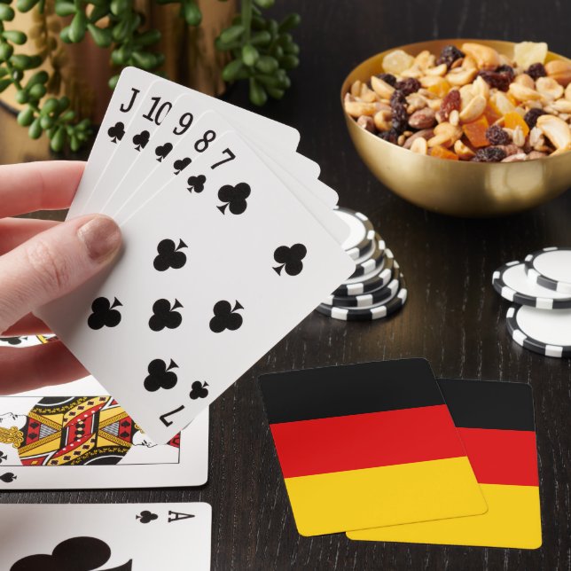 German flag poker cards (In Situ)