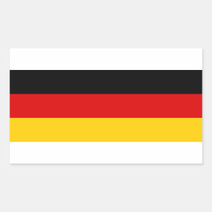 German Flag Rectangular Sticker
