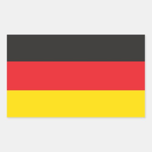 GERMAN FLAG RECTANGULAR STICKER