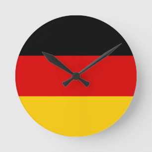German flag round clock