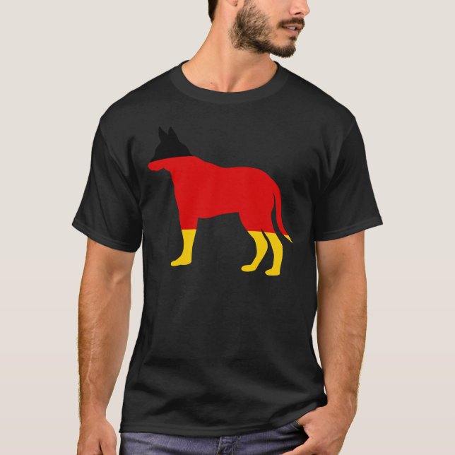 German Flag Shepherd Dog T-Shirt (Front)