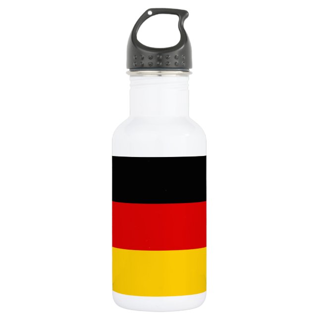 German Flag Stainless Steel Water Bottle (Front)