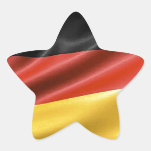 German Flag Star Sticker