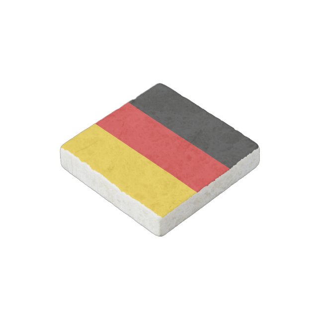 German flag stone magnet (Angled)