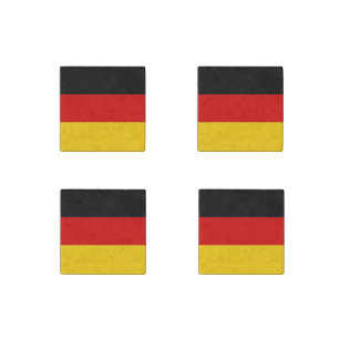 German Flag Stone Magnet