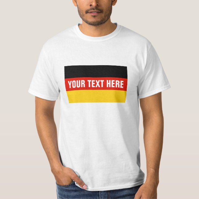 German flag t shirts | Custom Germany merchandise (Front)