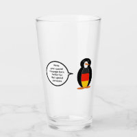 German Flag Talking Ms Penguin Personalized