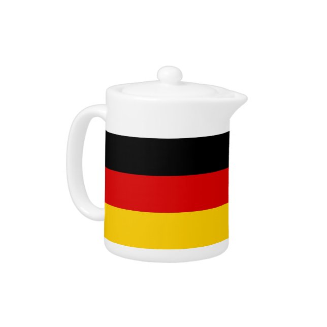 German Flag Teapot (Left)