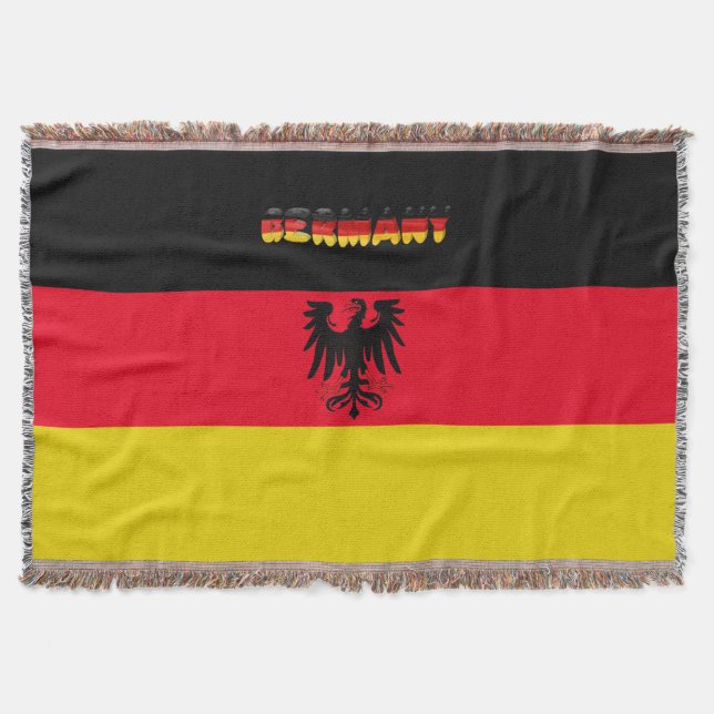 German flag throw blanket (Front)