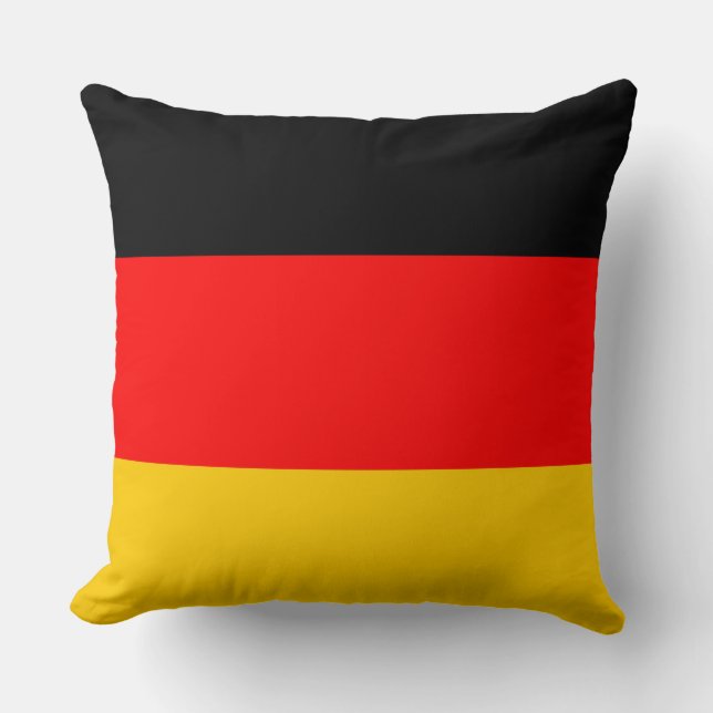 German Flag Throw Pillow (Front)