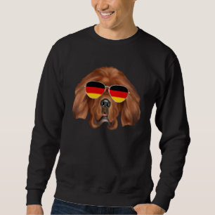German Flag Tibetan Mastiff Dog Germany Pocket Sweatshirt