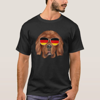 German Flag Tibetan Mastiff Dog Germany Pocket T-Shirt