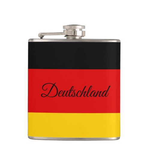 German Flag  travel Germany sports fans Flask