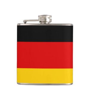 German Flag & travel Germany /sports fans Flask