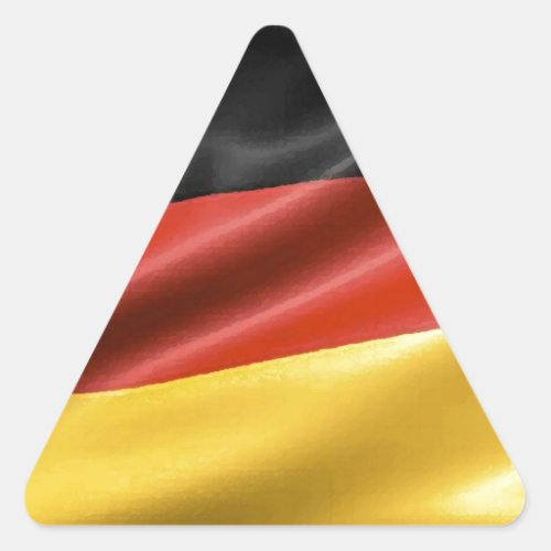 German Flag Triangle Sticker