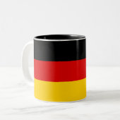 German Flag Two-Tone Coffee Mug (Front Left)