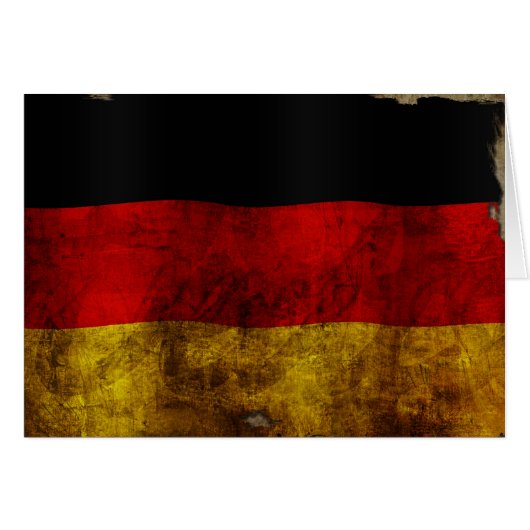German Flag - Vintage Cards (Front Horizontal)