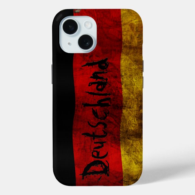 German Flag - Vintage Case-Mate iPhone Case (Back)
