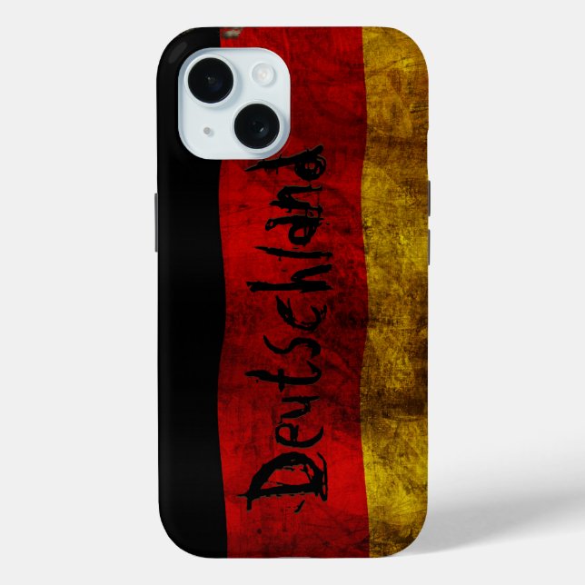 German Flag - Vintage Case-Mate iPhone Case (Back)