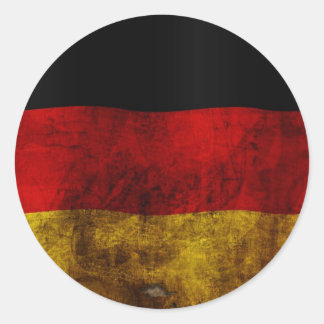 German Flag - Vintage Classic Round Sticker