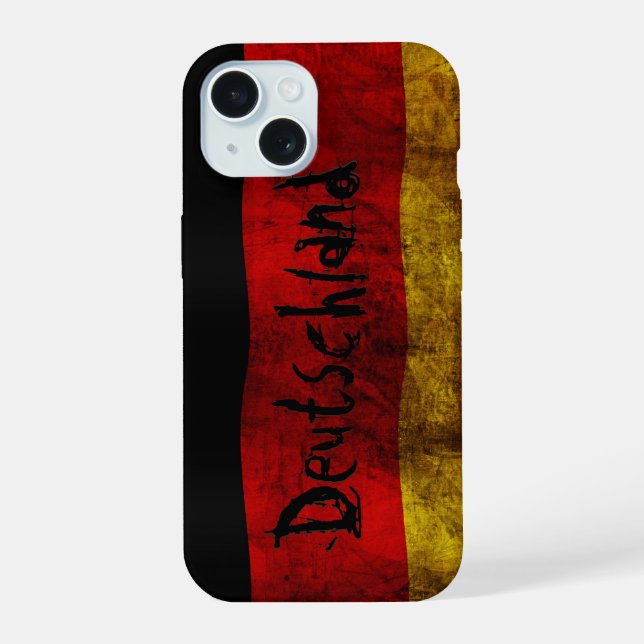German Flag - Vintage Iphone Case (Back)