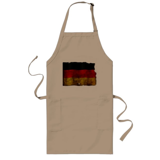 German Flag - Vintage Long Apron (Front)