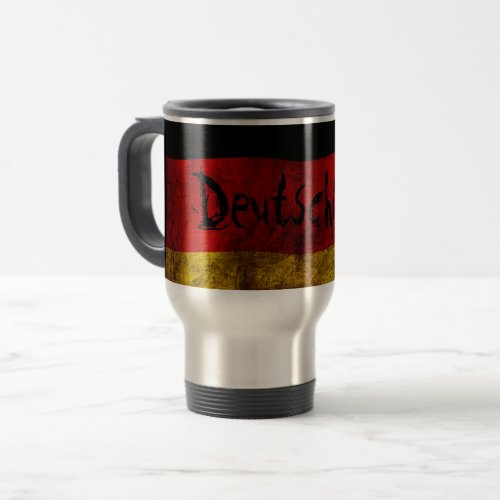 German Flag _ Vintage Travel Mug