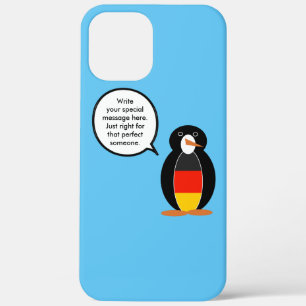 German Flag Wildlife Penguin Personalized Gift iPhone 12 Pro Max Case