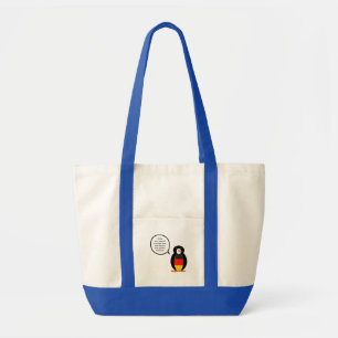 German Flag Wildlife Penguin Personalized Gift Tote Bag