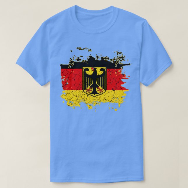 German Flag With Eagle T-Shirt (Design Front)