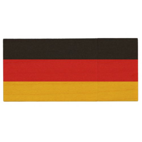 German Flag Wood Flash Drive