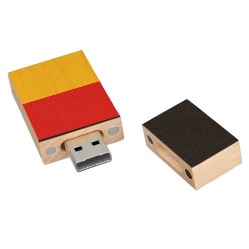 German flag wood flash drive