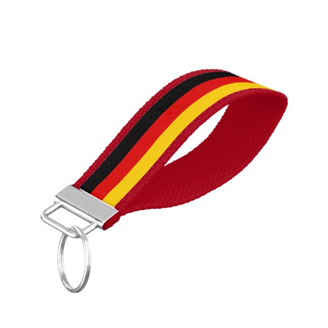German flag wrist keychain (Angled Down)