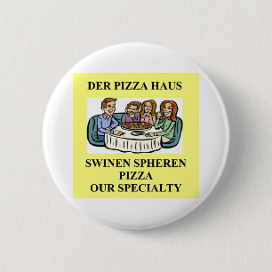 german food joke pinback button